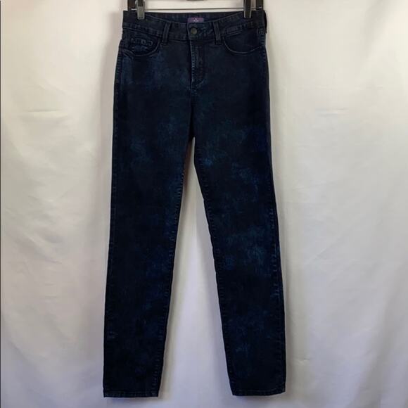 Not Your Daughters Jeans Women's Dark Wash Denim Skinny Legging Jeans Size 4 - Picture 1 of 12